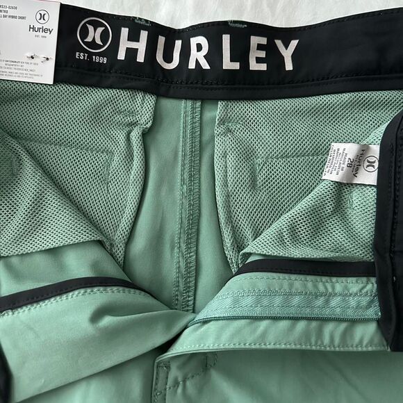 Hurley Green All Day Hybrid Board Shorts Men’s 28 New Surf Swim - Picture 3 of 4